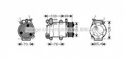 AVA QUALITY COOLING fdak392 -  Компрессор, кондиционер